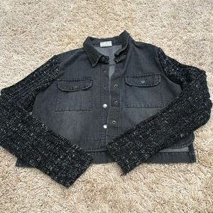 Litz Black Jean jacket medium